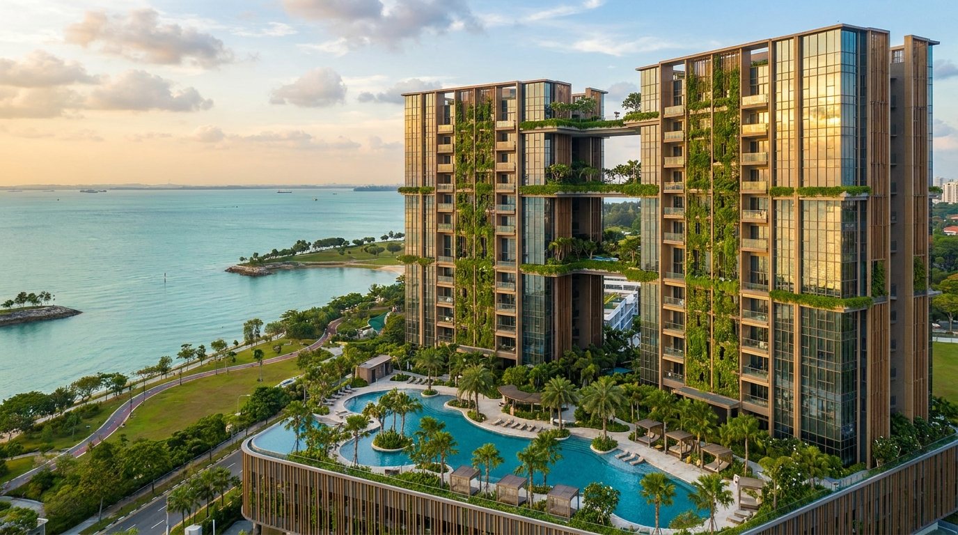 Vela Bay — artist's impression of waterfront residences at Bayshore